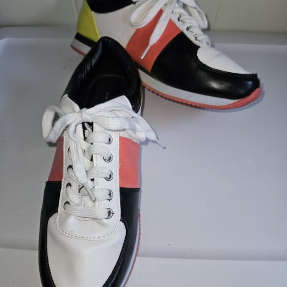 * MARK Multi Colored Lace Up Sneakers Ladies Size 8 - Picture 4 of 5